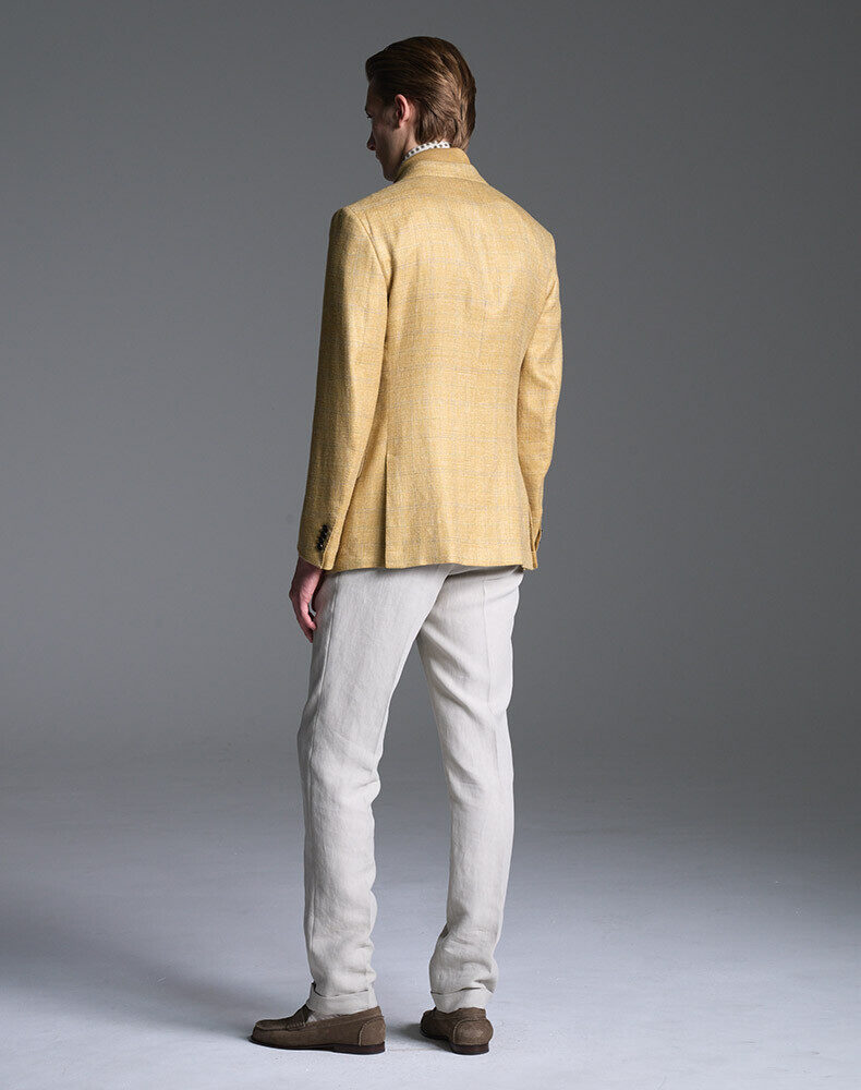 Linen Rope Stripe Cavendish Double Breasted Jacket, view 3