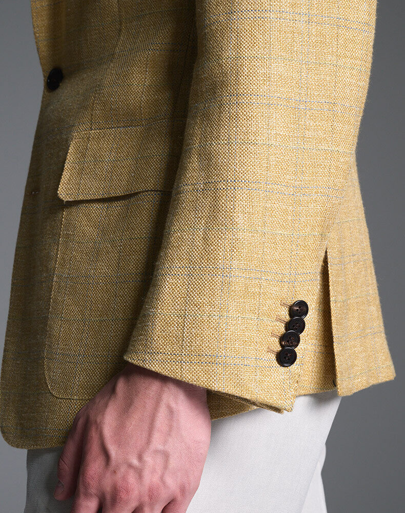 Linen Rope Stripe Cavendish Double Breasted Jacket, view 4