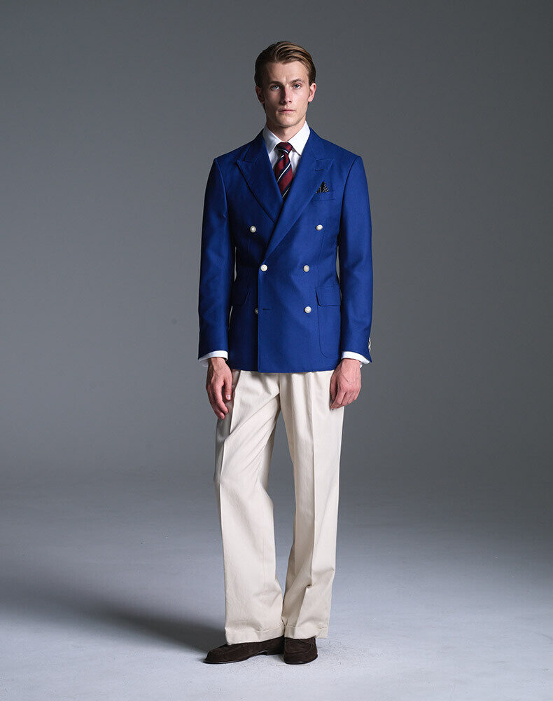 Wool Silk Cashmere Glen Check Cavendish Single Breasted Field Jacket