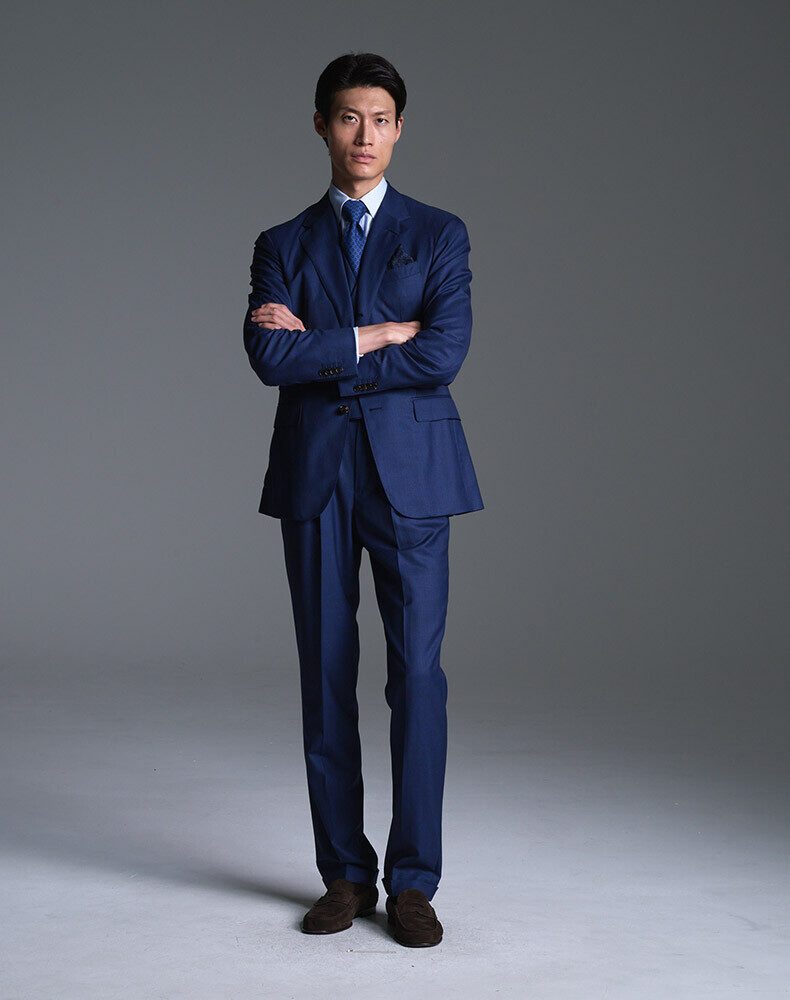Cotton Twill Double Pleated Chinos