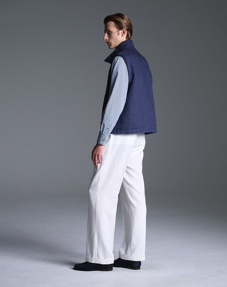 Quilted Silk Blouson, view 3