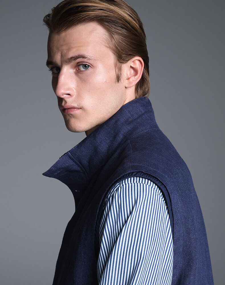 Quilted Silk Blouson, view 4