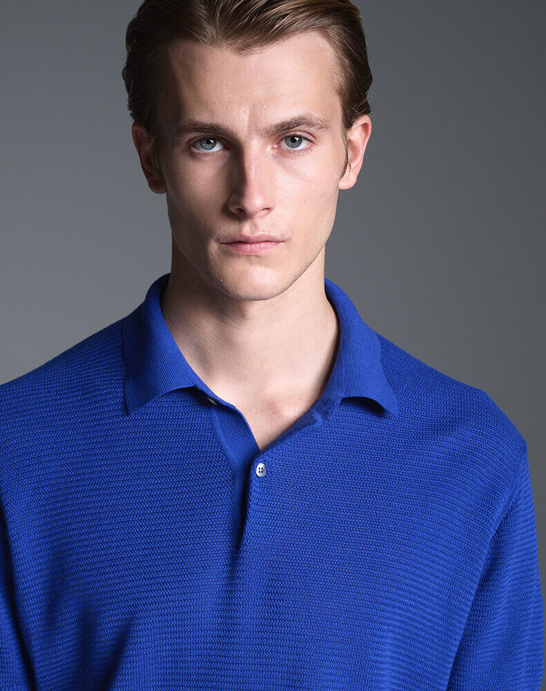 14GG Cashmere Cable Rib V Neck Jumper, view 4