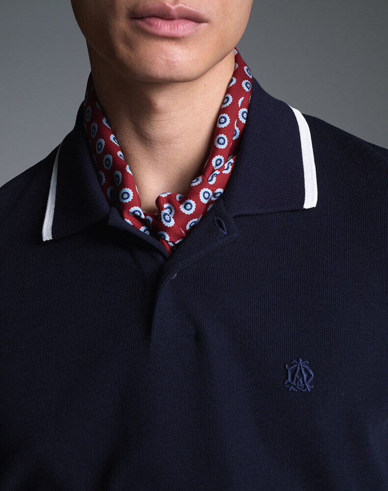Athluxury Wool Short Sleeve Polo, view 4