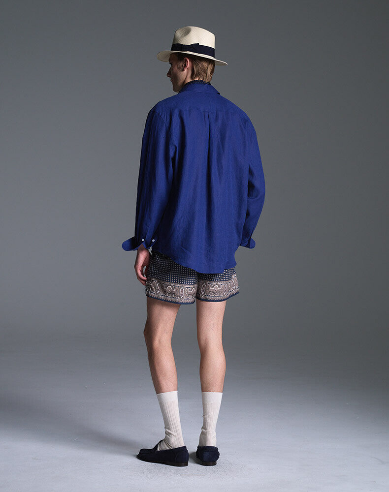 Cotton Twill Double Pleated Chinos, view 3
