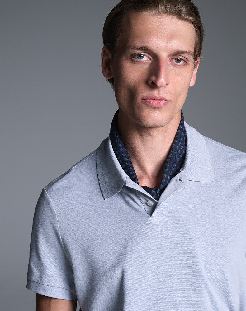 AD Cypher Cotton Piqué Short Sleeve Polo, view 4