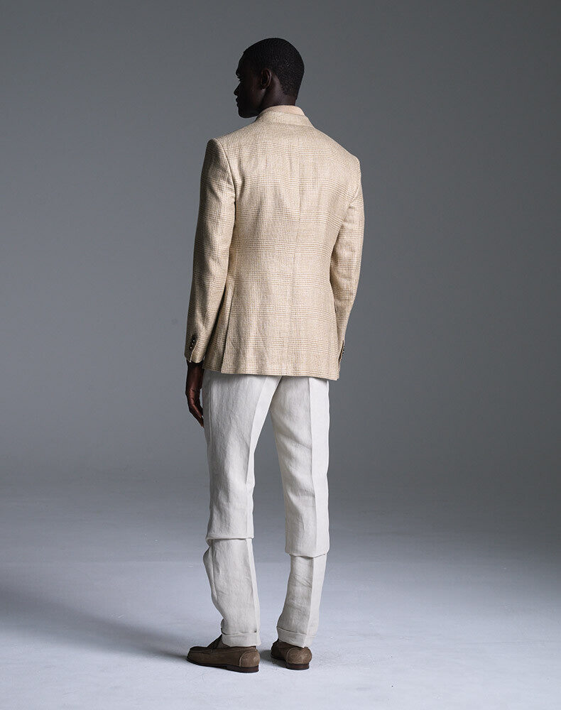 Cashmere Glen Check Cavendish Single Breasted Jacket, view 3