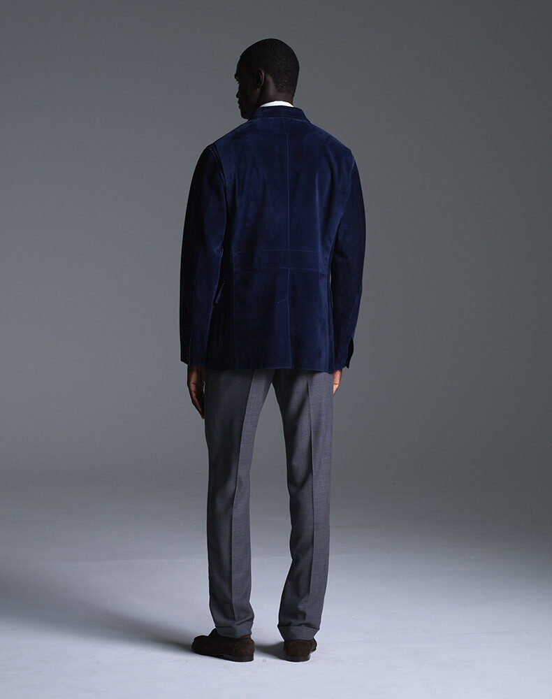 Suede Point Collar Blouson, view 3