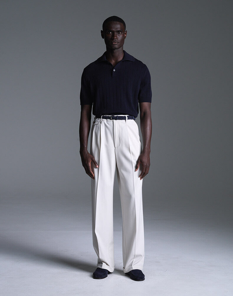 Linen Cotton Stripe T-Shirt