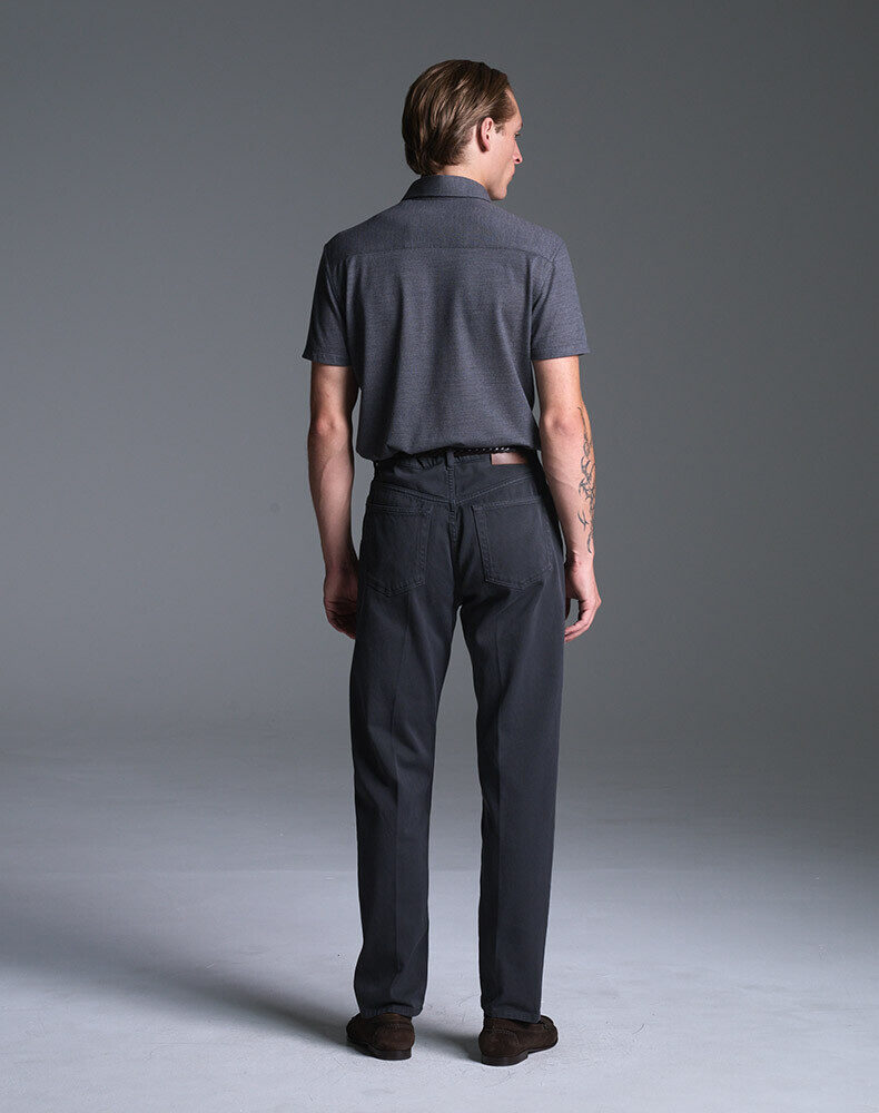 Cotton Silk Micro Pique Short Sleeve Polo, view 3