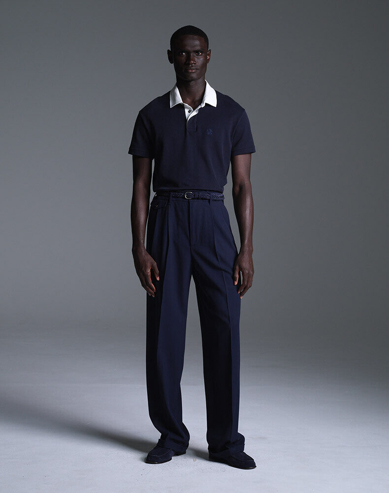 Giza Cotton Long Sleeve Point Collar Shirt