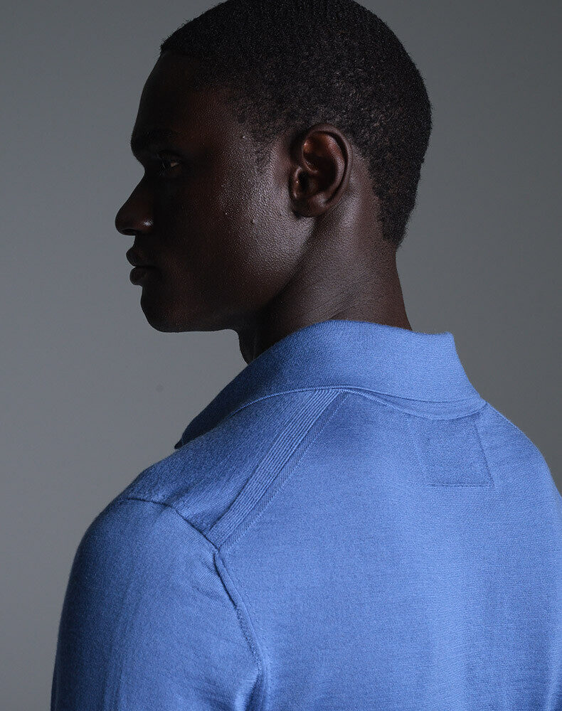 18GG Cotton Silk Short Sleeve Polo, view 4