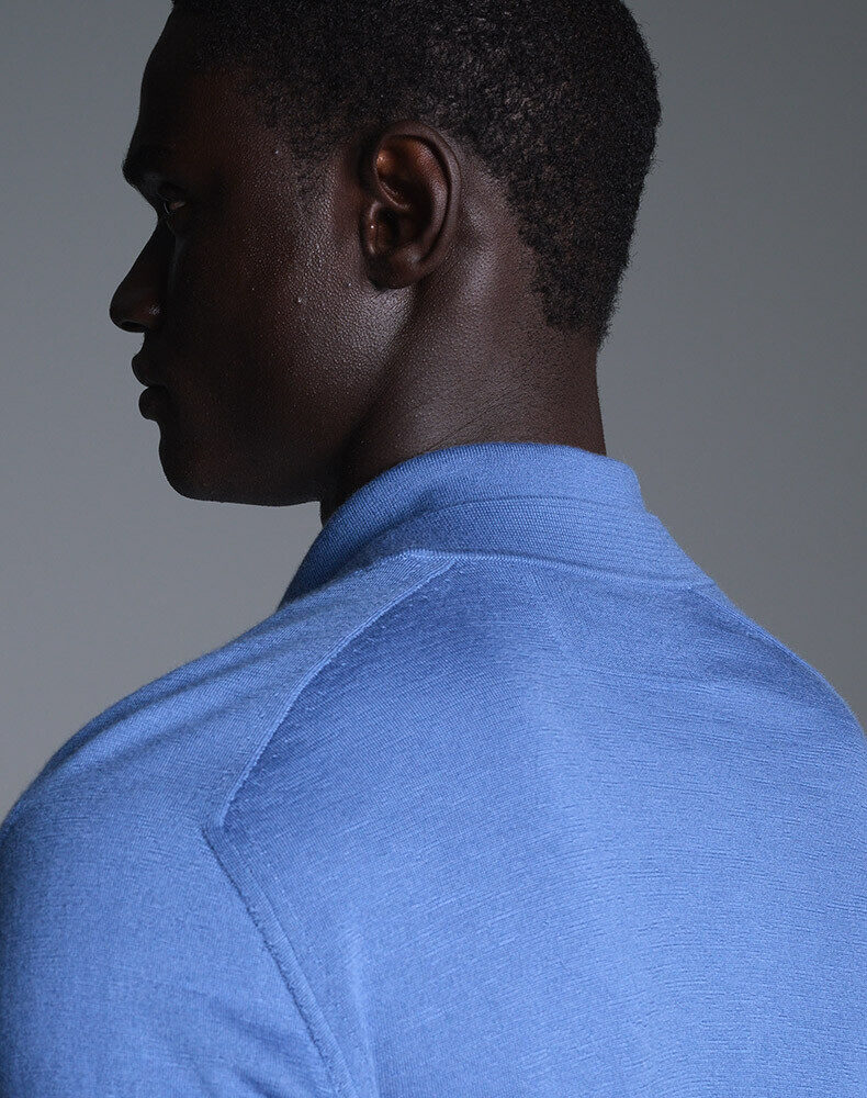 Cotton Silk Short Sleeve Polo, view 4