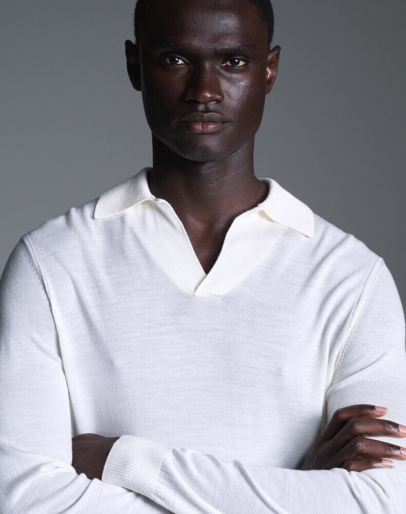 Cotton Silk Short Sleeve Polo, view 4