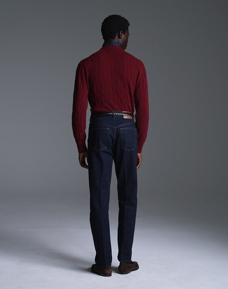 Athluxury Cotton Cashmere Zipped Hoodie, view 3