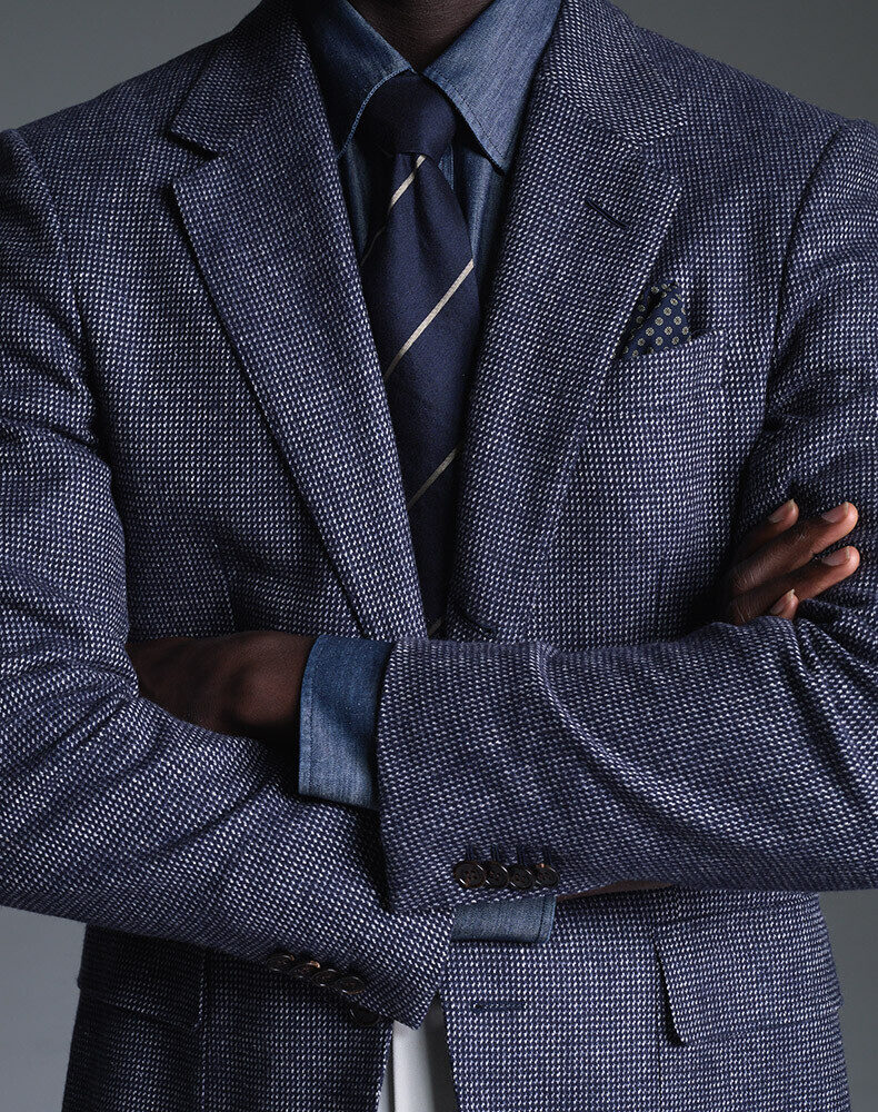 Superfine Merino Wool Flannel Cavendish Jacket, view 4