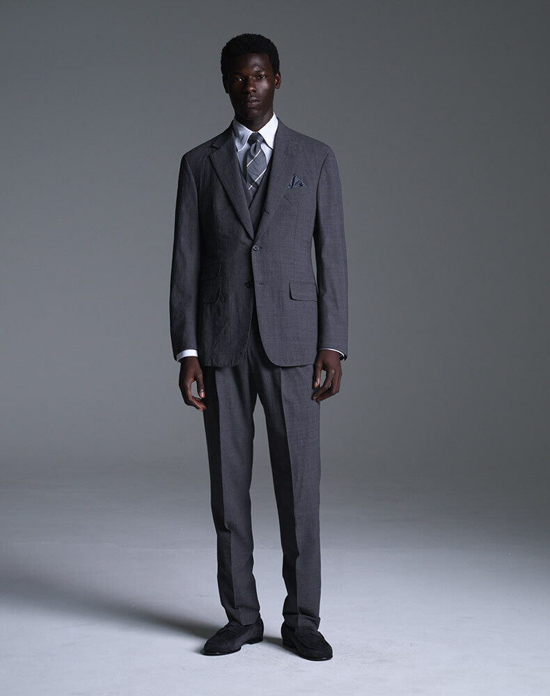 Cashmere Linen Long Sleeve Polo