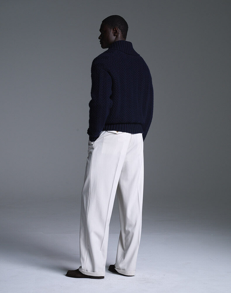 Athluxury Cotton Cashmere Shirt Jacket, view 3