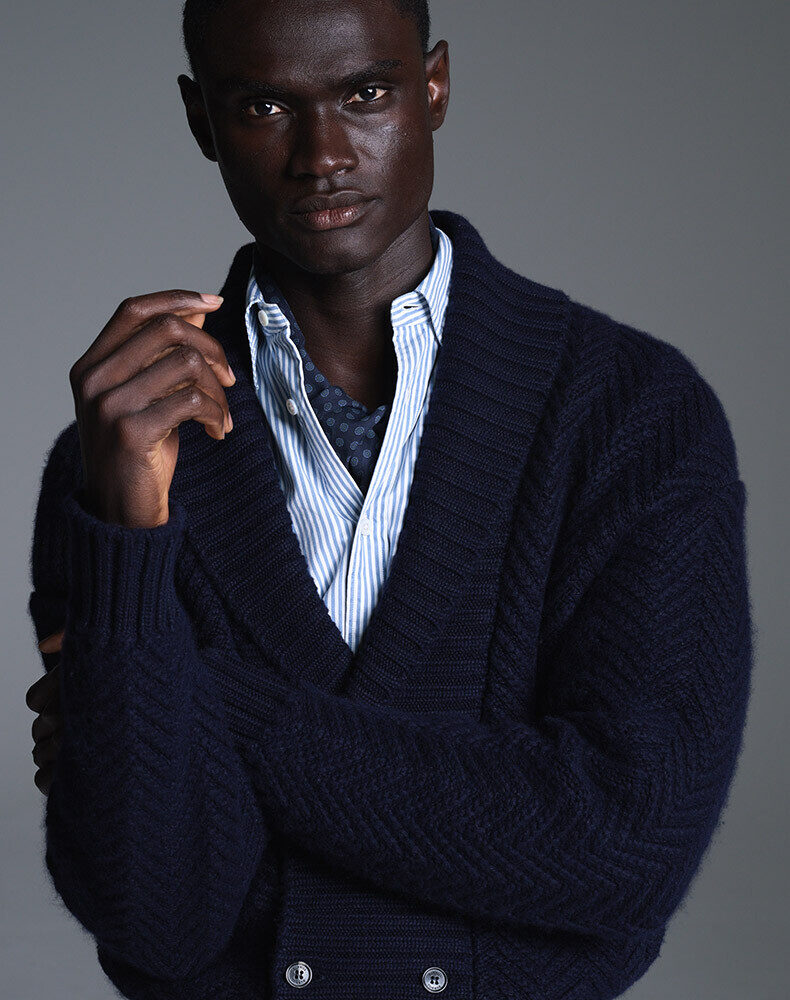 Athluxury Cotton Cashmere Shirt Jacket, view 4