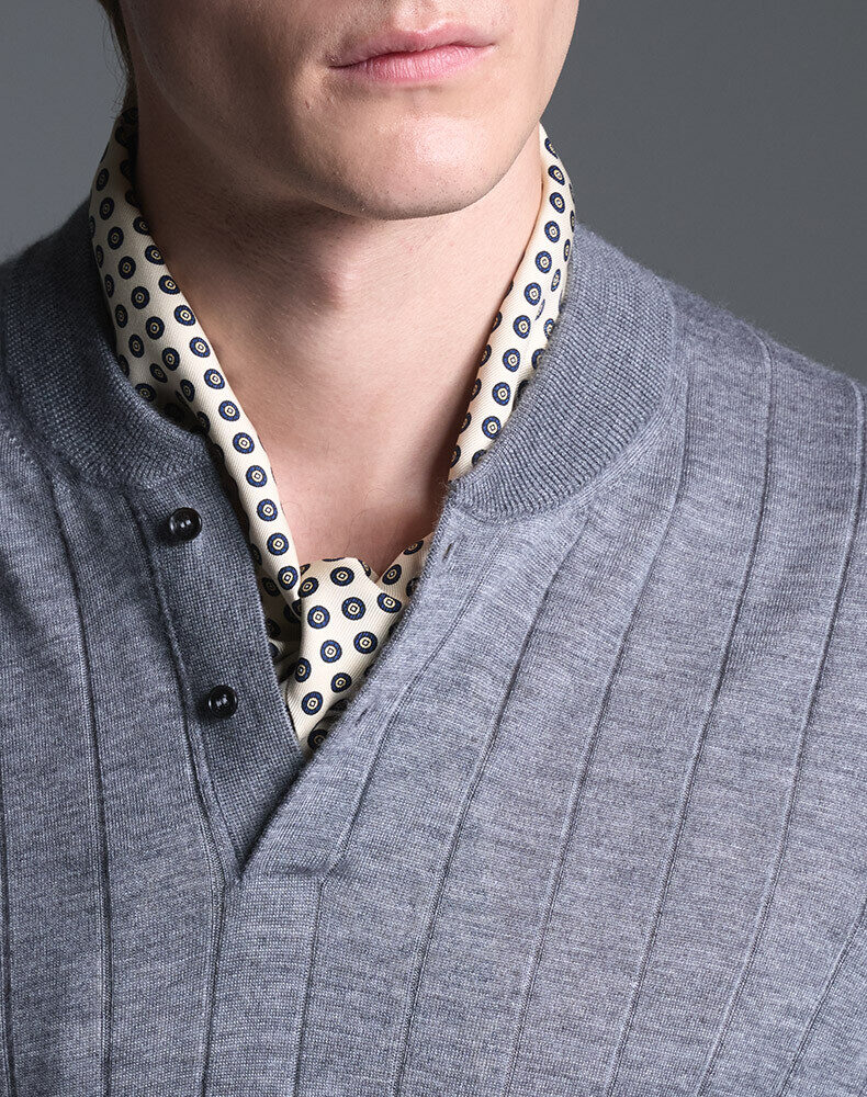 Linen Cashmere Short Sleeve Polo, view 4
