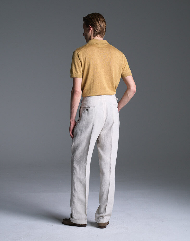 Cotton Twill 5 Pocket Trousers, view 3