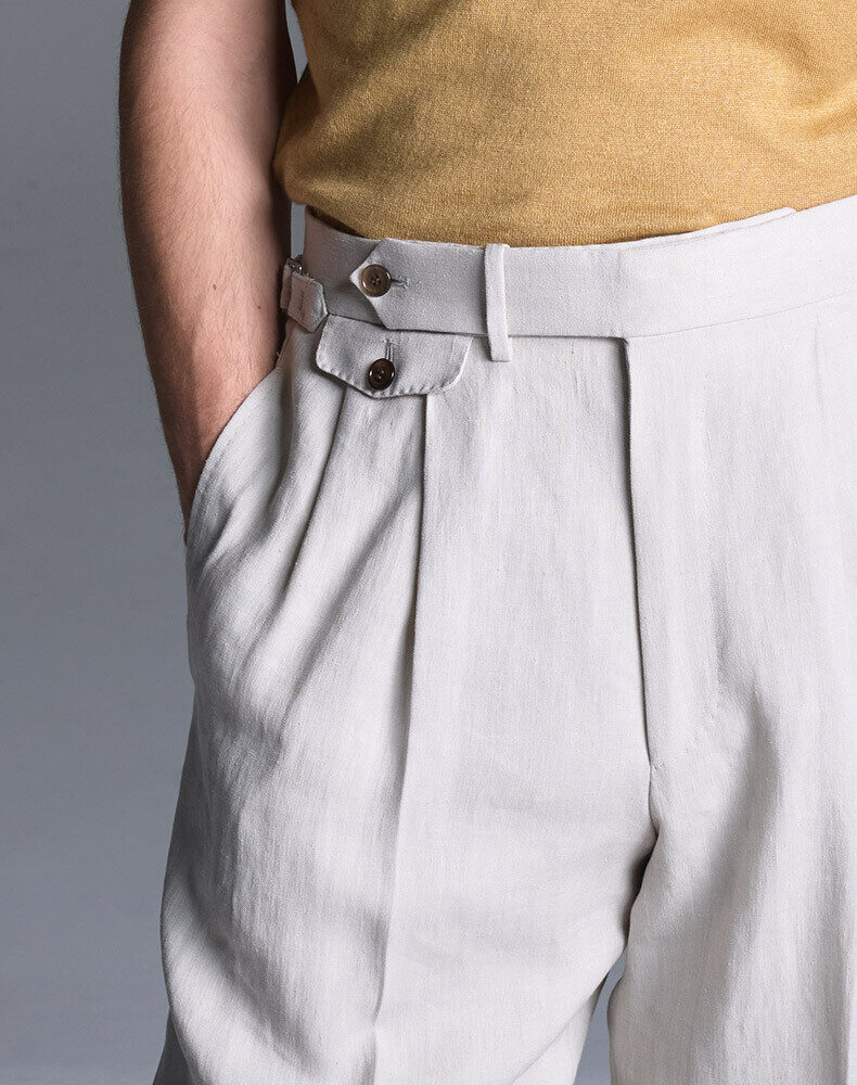 Cotton Twill 5 Pocket Trousers, view 4
